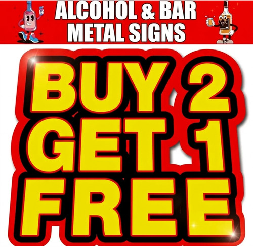 Man cave metal signs - man,